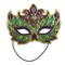 Beistle Club Pack of 12 Purple and Green Mardi Gras Mask Costume Accessories - One size